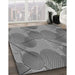 Machine Washable Transitional Carbon Gray Rug in a Family Room, wshpat3119gry