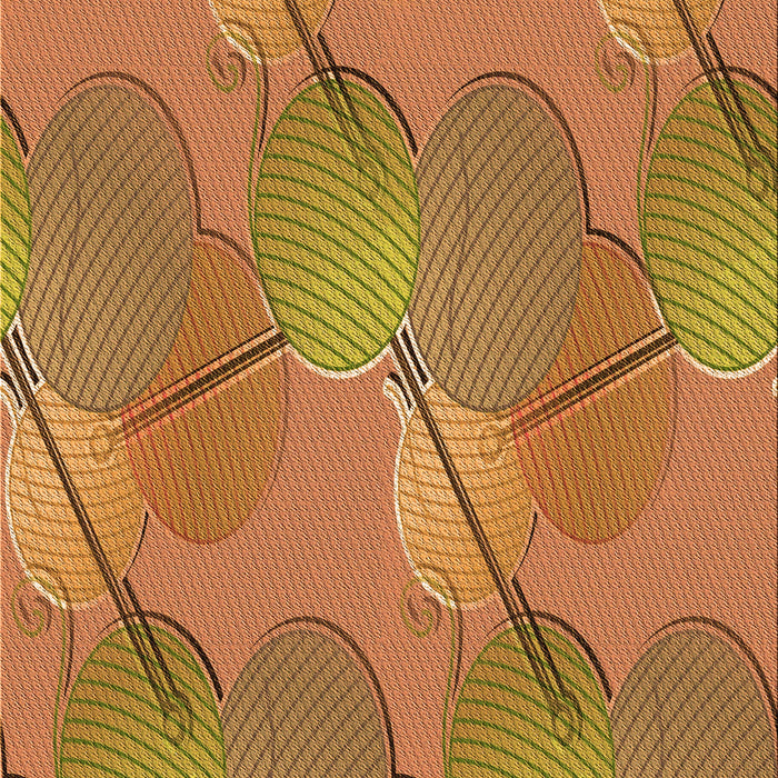 Patterned Mahogany Brown Rug, pat3119org