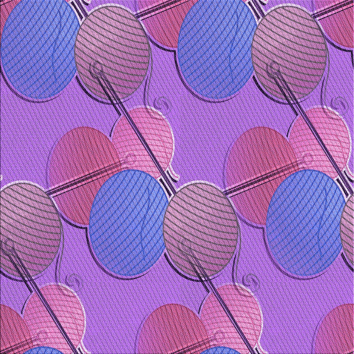 Round Patterned Purple Rug, pat3119pur