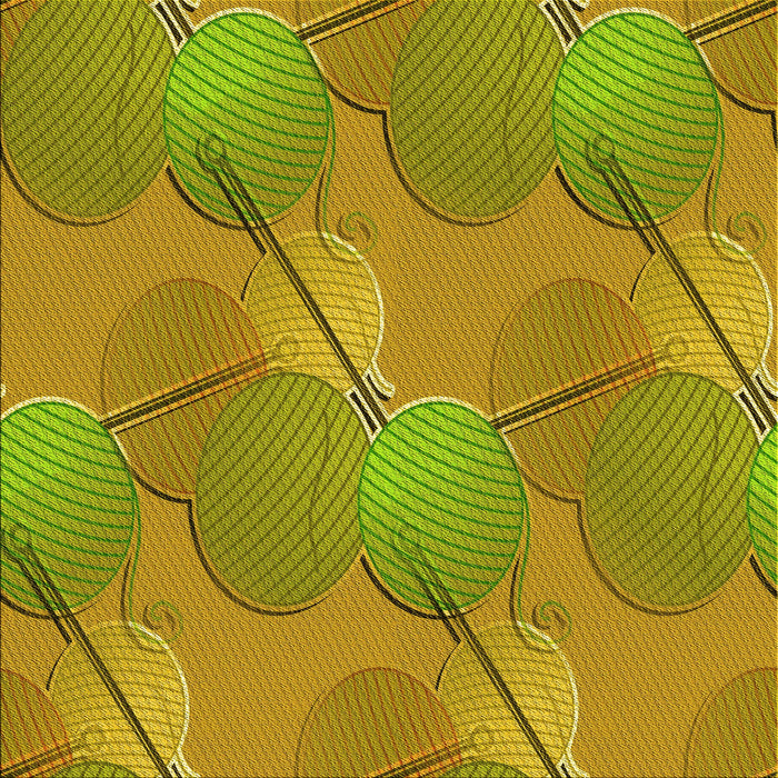 Round Patterned Brown Rug, pat3119yw