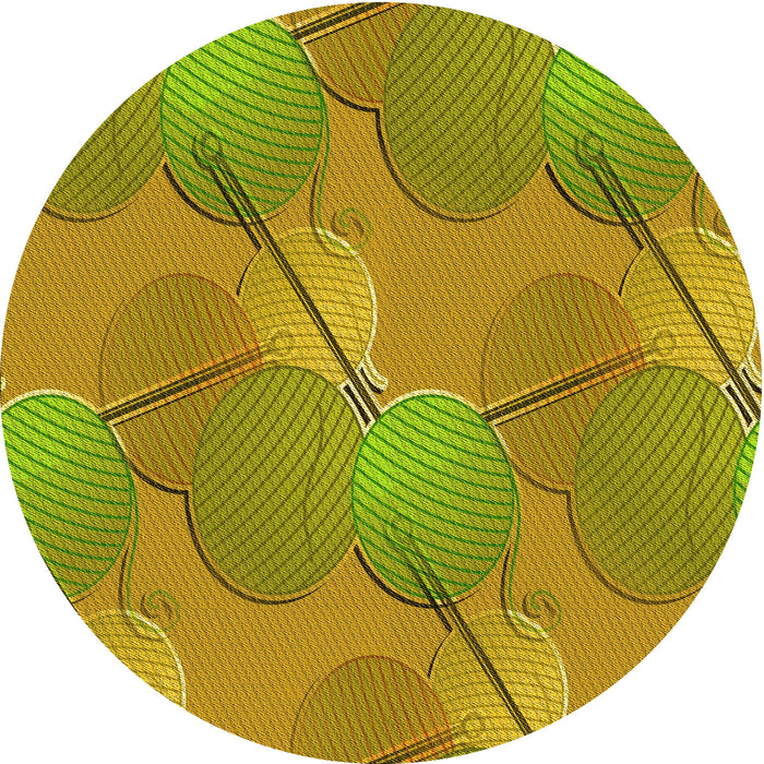 Square Patterned Brown Rug, pat3119yw