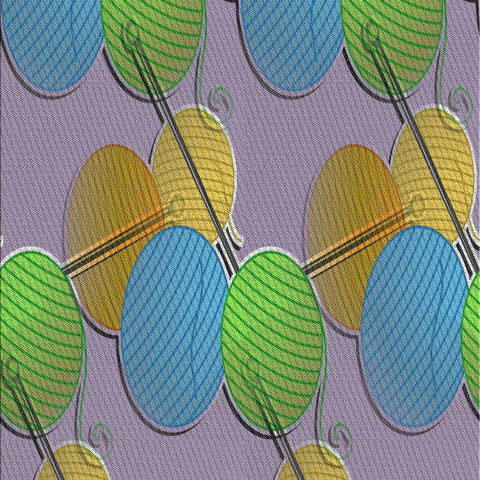 Patterned Ash Gray Novelty Rug, pat3119