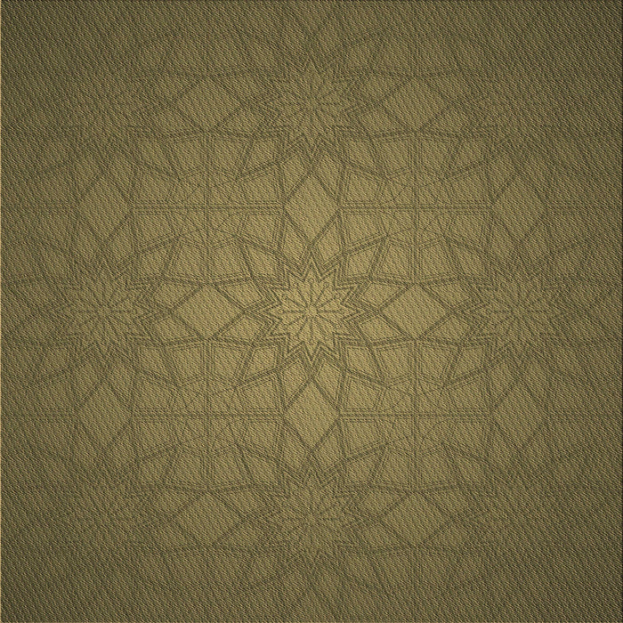 Round Patterned Dark Golden Brown Rug, pat312brn