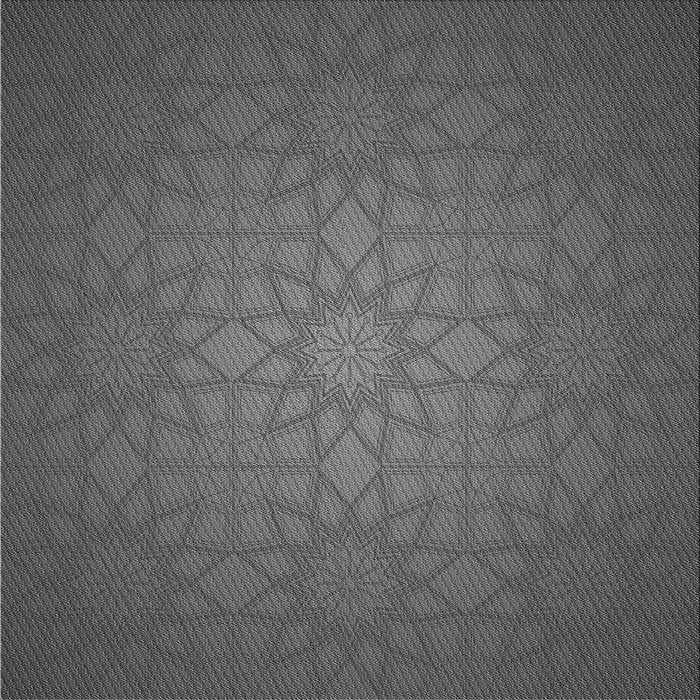 Round Patterned Gray Rug, pat312gry