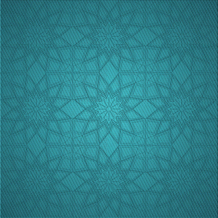 Round Patterned Dark Cyan Green Rug, pat312lblu