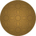 Square Patterned Dark Bronze Brown Rug, pat312org