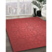 Machine Washable Transitional Red Rug in a Family Room, wshpat312rd