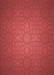 Machine Washable Transitional Red Rug, wshpat312rd