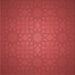 Round Machine Washable Transitional Red Rug, wshpat312rd