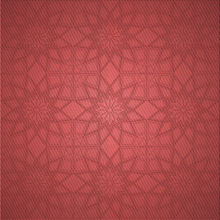 Round Patterned Red Rug, pat312rd