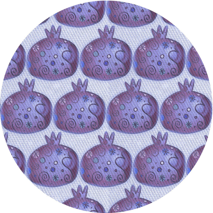 Square Patterned Blue Rug, pat3120blu