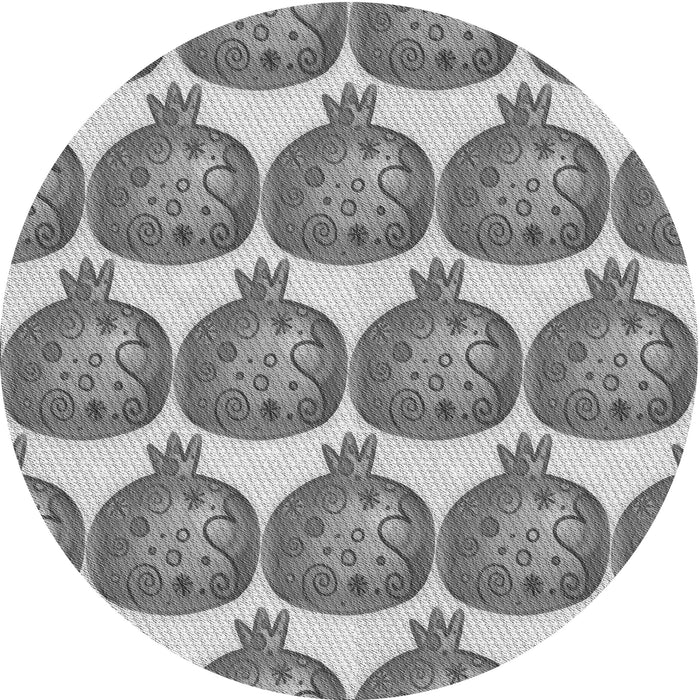 Square Patterned Silver Gray Rug, pat3120gry