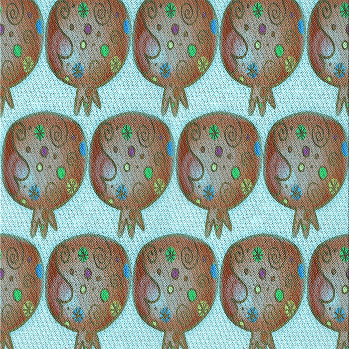 Patterned Tiffany Blue Rug, pat3120lblu