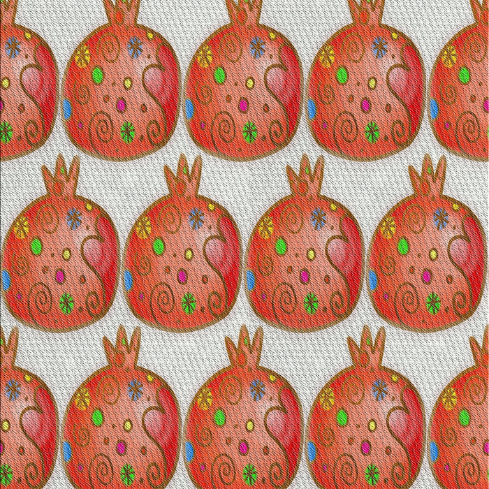 Patterned Red Novelty Rug, pat3120