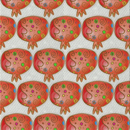 Sideview of Machine Washable Transitional Red Rug, wshpat3120