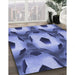 Machine Washable Transitional Denim Blue Rug in a Family Room, wshpat3121blu