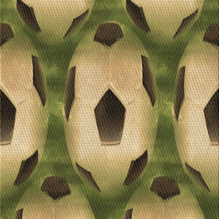 Patterned Metallic Gold Rug, pat3121brn