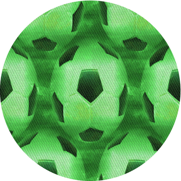 Square Patterned Green Rug, pat3121grn