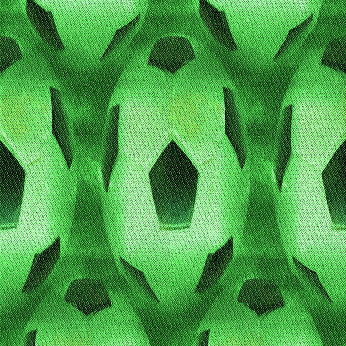 Patterned Green Rug, pat3121grn