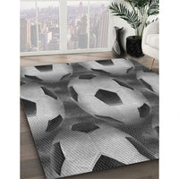 Patterned Dark Gray Rug, pat3121gry