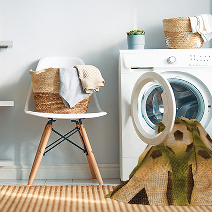 Machine Washable Transitional Dark Bronze Brown Rug in a Washing Machine, wshpat3121org