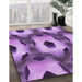 Machine Washable Transitional Violet Purple Rug in a Family Room, wshpat3121pur