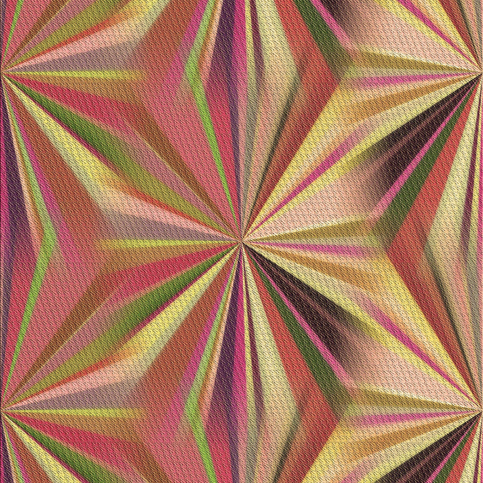 Patterned Red Rug, pat3122brn