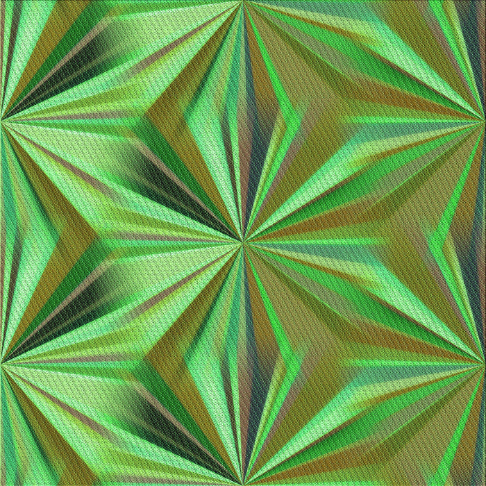 Round Patterned Green Rug, pat3122grn