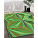 Machine Washable Transitional Green Rug in a Family Room, wshpat3122grn