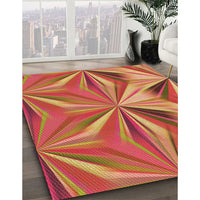 Patterned Orange Rug, pat3122org