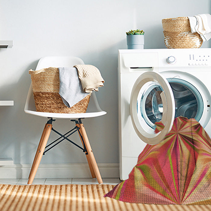 Machine Washable Transitional Orange Rug in a Washing Machine, wshpat3122org