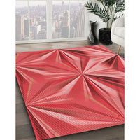 Patterned Red Rug, pat3122rd