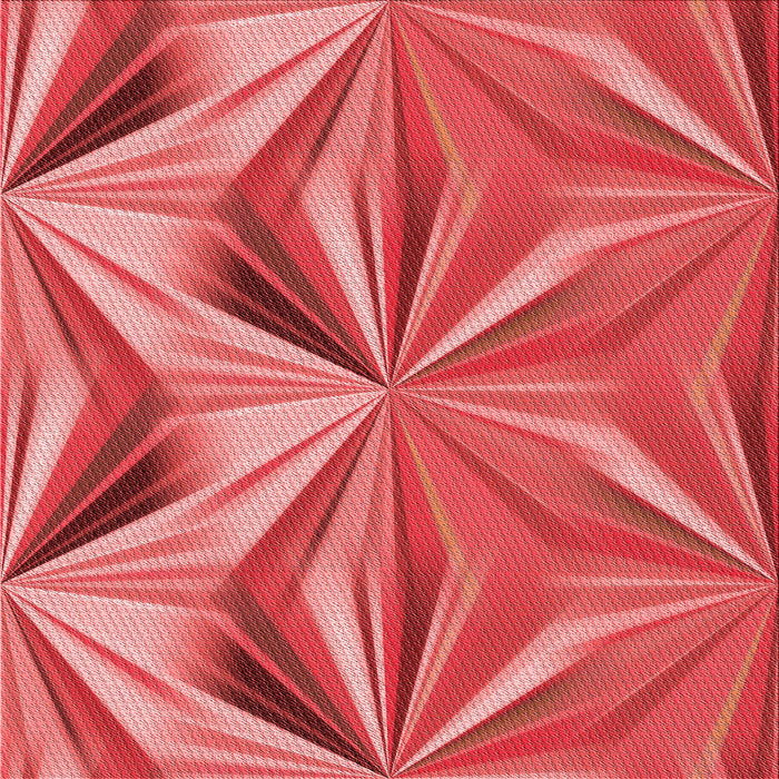 Round Patterned Red Rug, pat3122rd