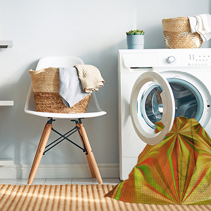 Machine Washable Transitional Yellow Rug in a Washing Machine, wshpat3122yw