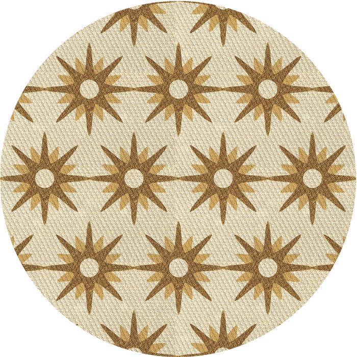 Square Machine Washable Transitional Khaki Gold Rug in a Living Room, wshpat3123brn