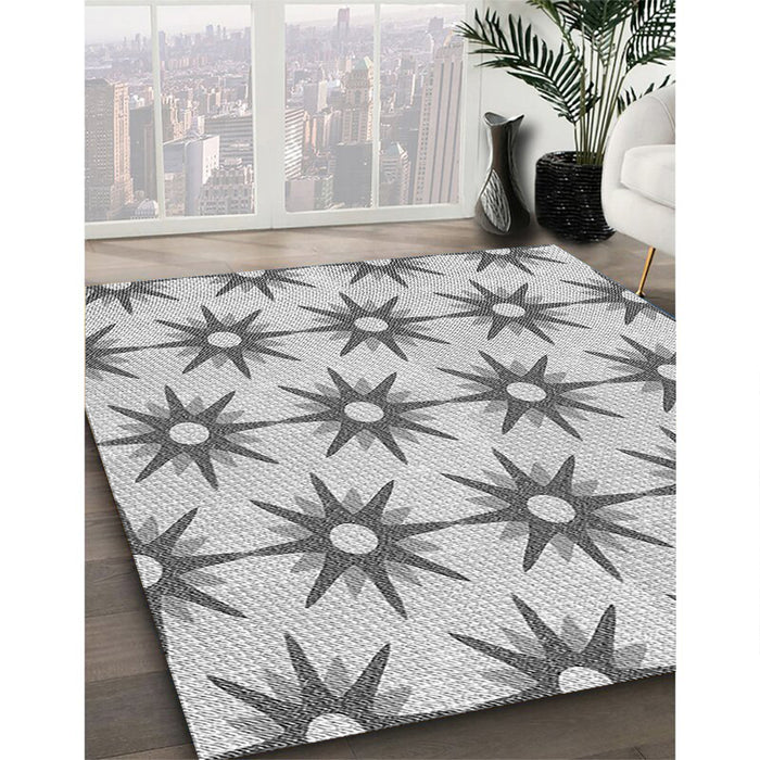 Patterned Gray Rug in Family Room, pat3123gry