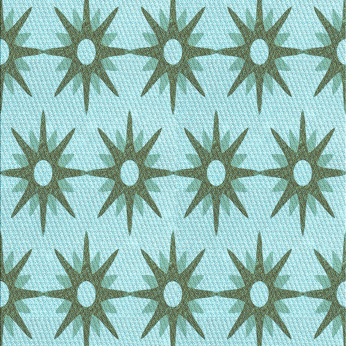 Patterned Mint Green Rug, pat3123lblu