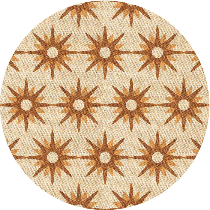 Square Machine Washable Transitional Khaki Gold Rug in a Living Room, wshpat3123org