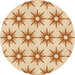 Square Patterned Khaki Gold Rug, pat3123org