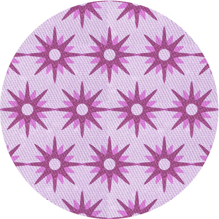 Square Patterned Blossom Pink Rug, pat3123pur