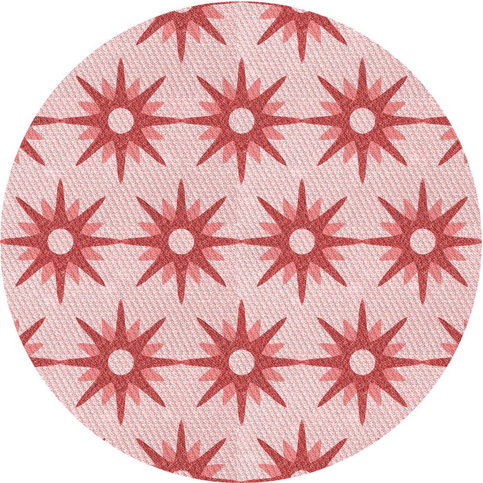 Square Patterned Pink Rug, pat3123rd