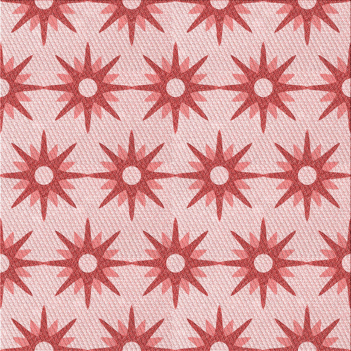 Round Patterned Pink Rug, pat3123rd