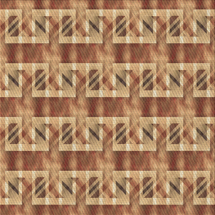 Round Patterned Orange Rug, pat3124brn