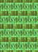 Patterned Dark Lime Green Rug, pat3124grn