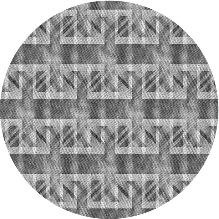 Square Patterned Cloud Gray Rug, pat3124gry