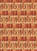 Patterned Orange Rug, pat3124org