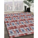 Patterned Chestnut Brown Novelty Rug in Family Room, pat3124