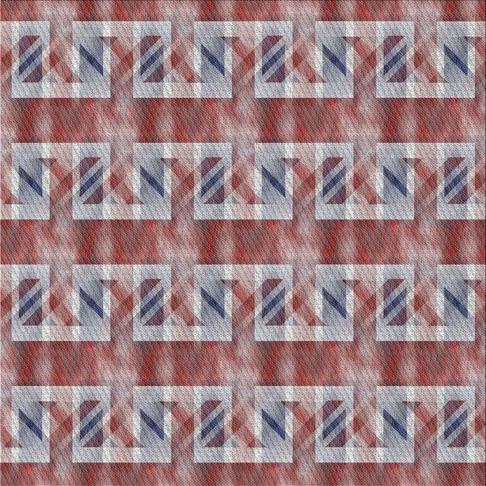 Square Patterned Chestnut Brown Novelty Rug, pat3124