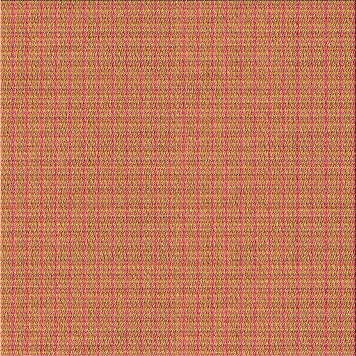 Round Patterned Orange Rug, pat3125org