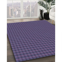 Patterned Purple Sage Bush Purple Rug, pat3126blu